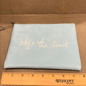 Fresh “Sky’s the limit” powder blue cosmetic bag